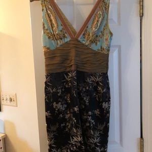 Phoebe Silk Asian-Inspired Patchwork Dress